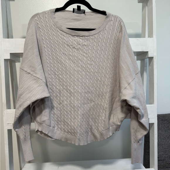 Premise Cable Knit Dolman Sweater – Women’s XL, Cream - Picture 1 of 3